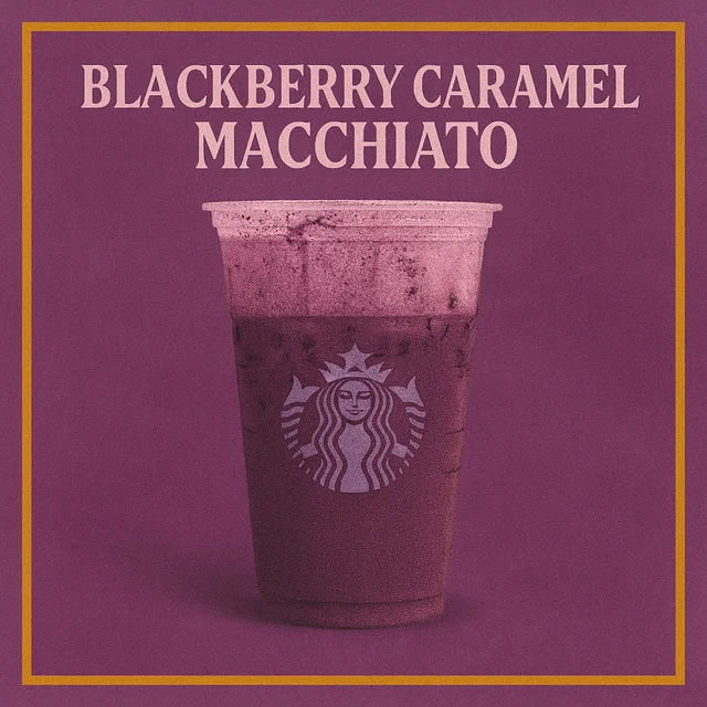 Blackberry Caramel Macchiato