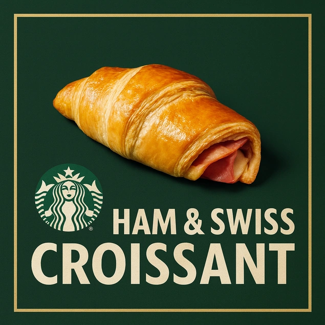 Ham & Swiss Croissant starbucks