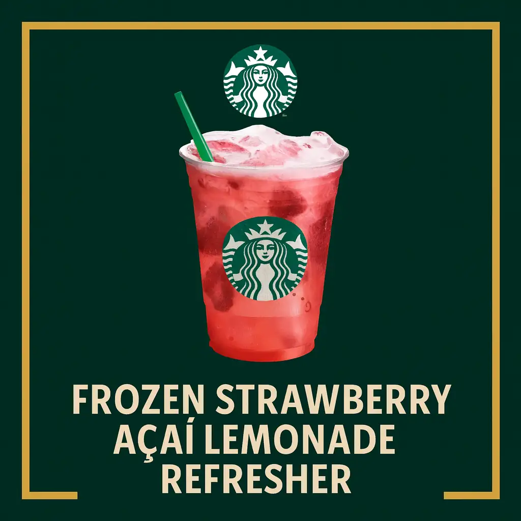 Starbucks Frozen Strawberry Açaí Lemonade Refresher