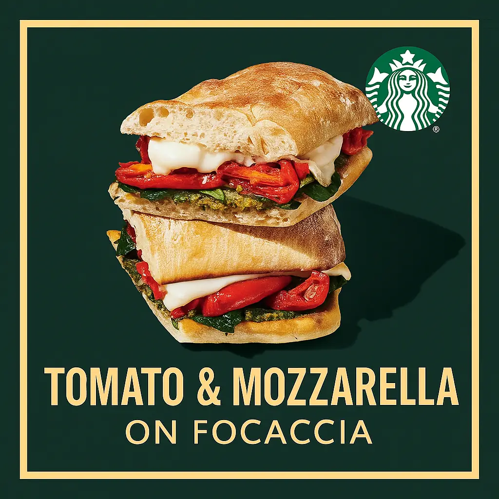 Starbucks Tomato & Mozzarella on Focaccia