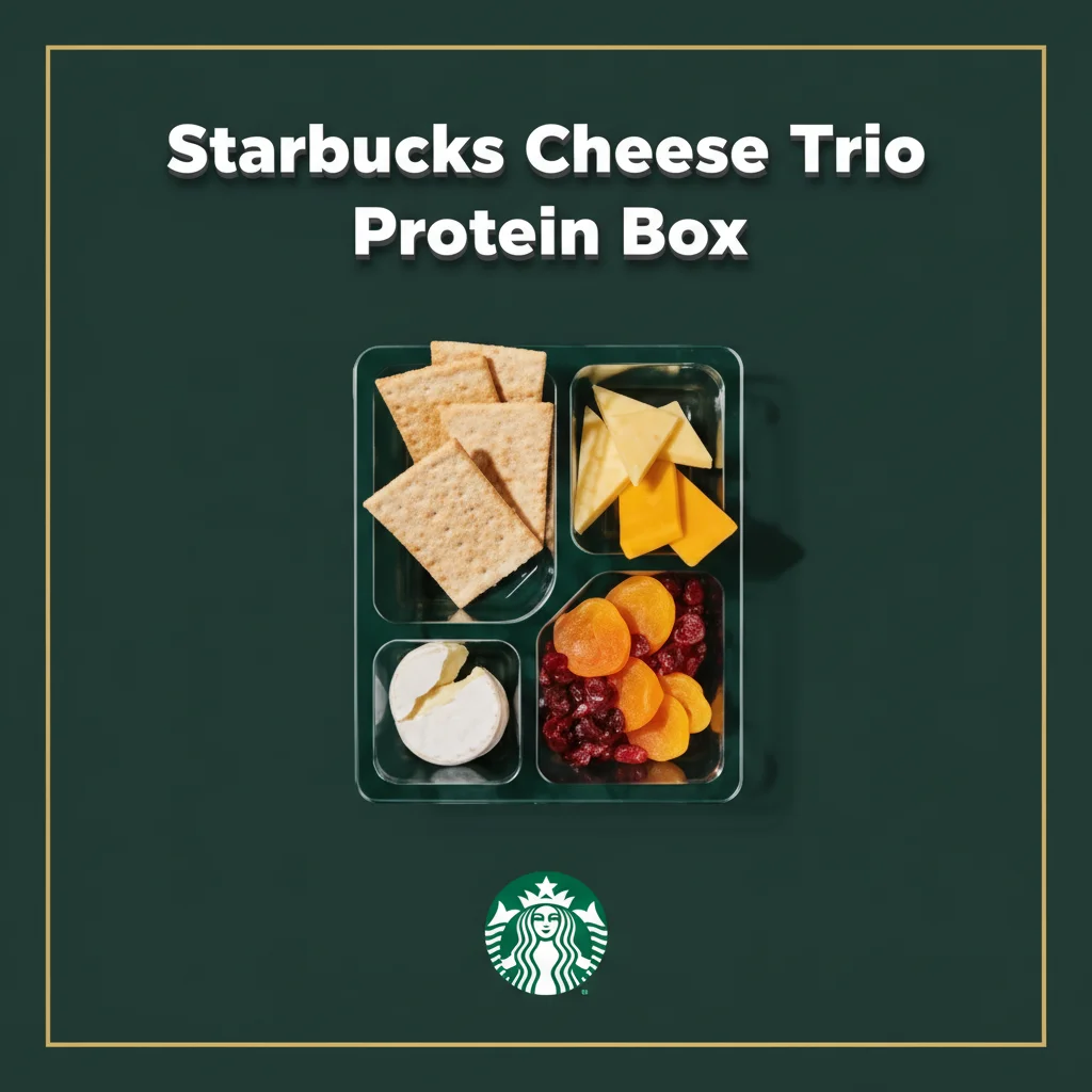Starbucks lunch menu with prices 2026 8 Starbucks Cheese Trio Protein Box