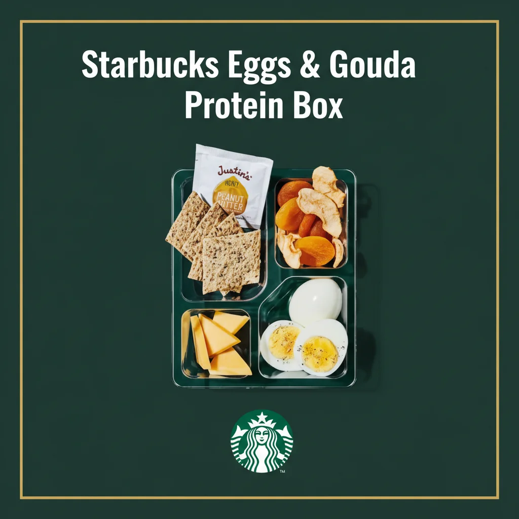 Starbucks lunch menu with prices 2026 7 Starbucks Eggs & Gouda Protein Box