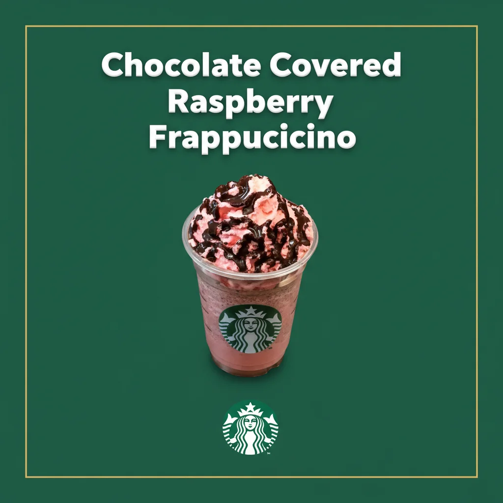 22 Starbucks Secret Menu Drinks for Valentine’s Day 8 starbucks Chocolate Covered Raspberry Frappuccino