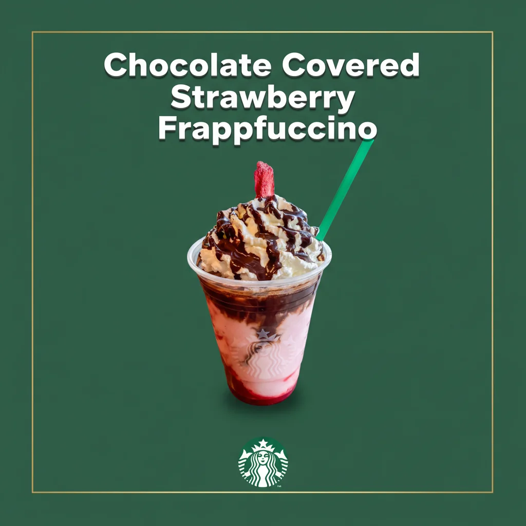 22 Starbucks Secret Menu Drinks for Valentine’s Day 7 Chocolate Covered Strawberry Frappuccino