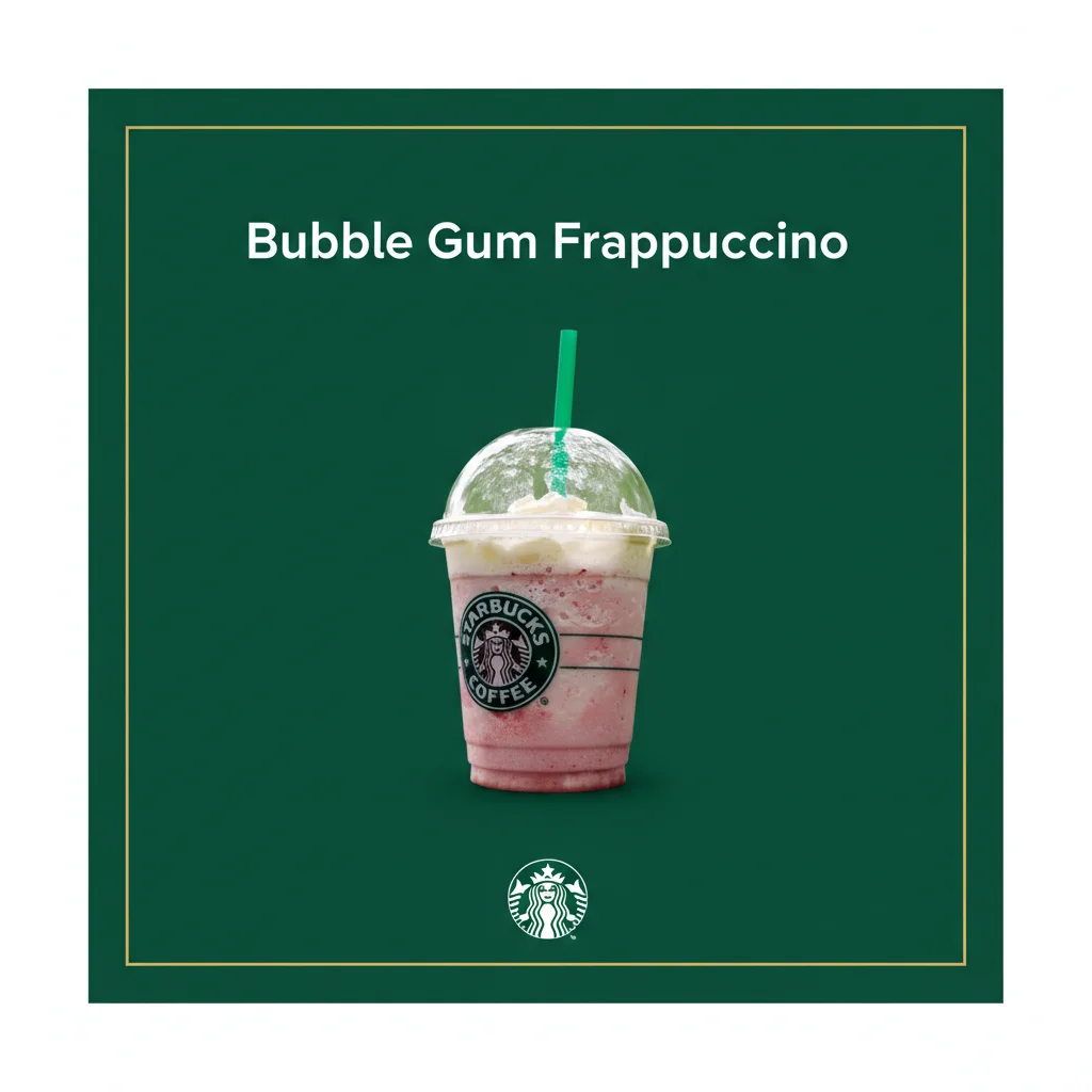 22 Starbucks Secret Menu Drinks for Valentine’s Day 16 starbucks Bubble Gum Frappuccino