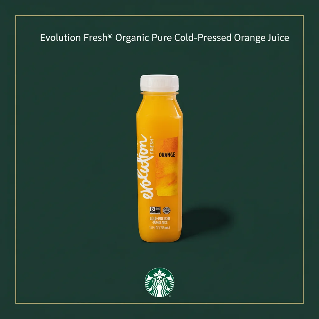 Starbucks Beverages Menu with Prices 2026 12 Evolution Fresh® Organic Pure Cold-Pressed Orange Juice