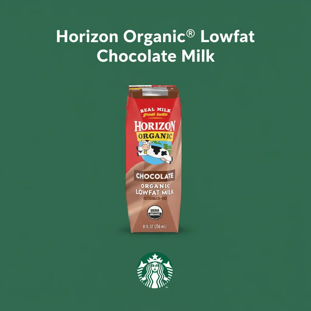 Starbucks Beverages Menu with Prices 2026 8 Horizon Organic® Lowfat Chocolate Milk