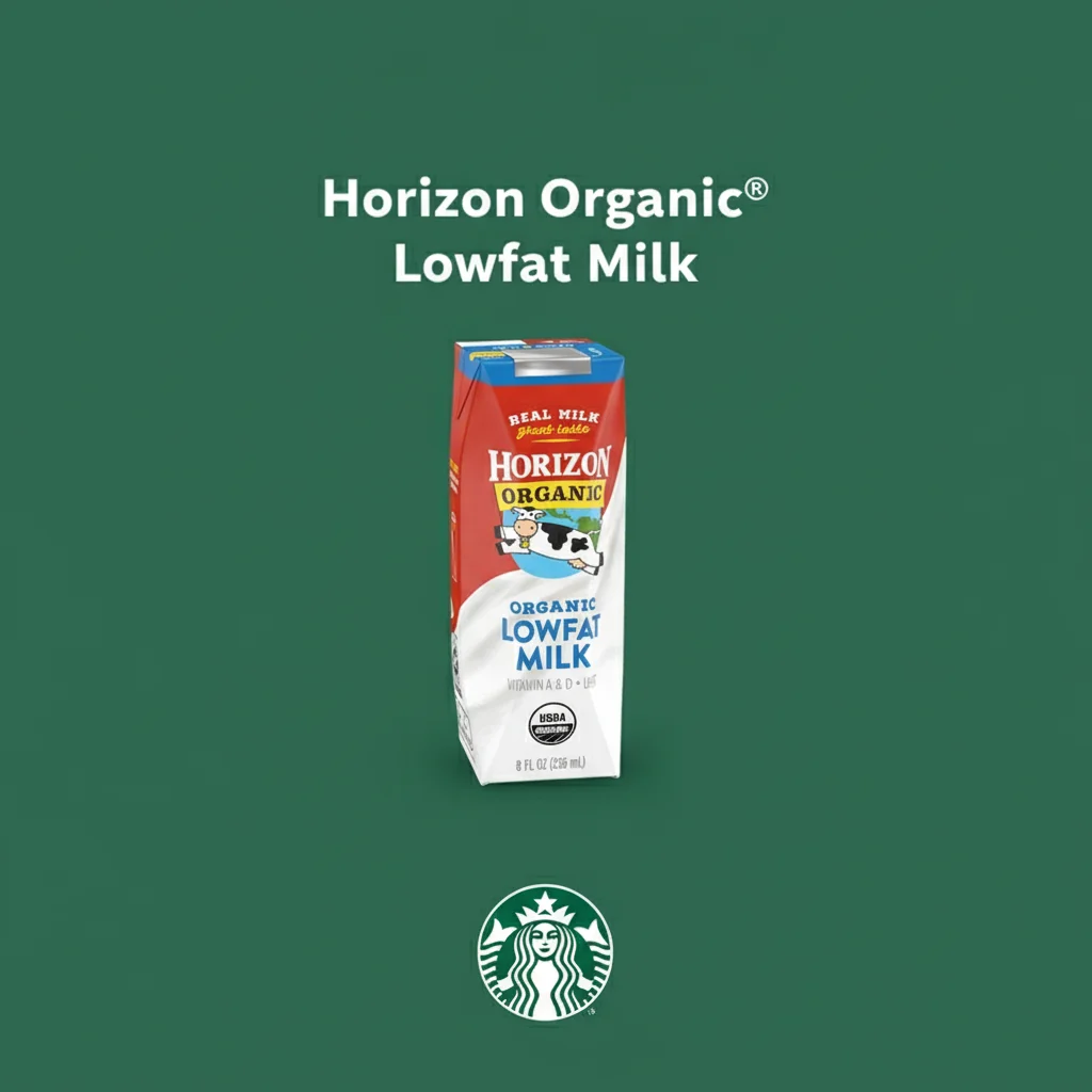 Starbucks Beverages Menu with Prices 2026 7 Horizon Organic® Lowfat Milk