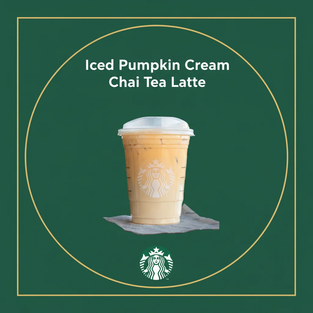 Iced Pumpkin Cream Chai Tea Latte