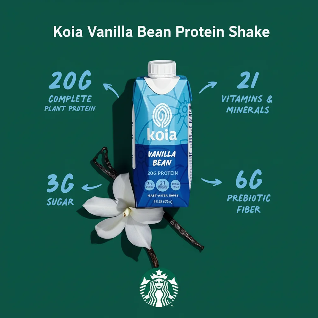 Starbucks Beverages Menu with Prices 2026 6 Koia Vanilla Bean Protein Shake