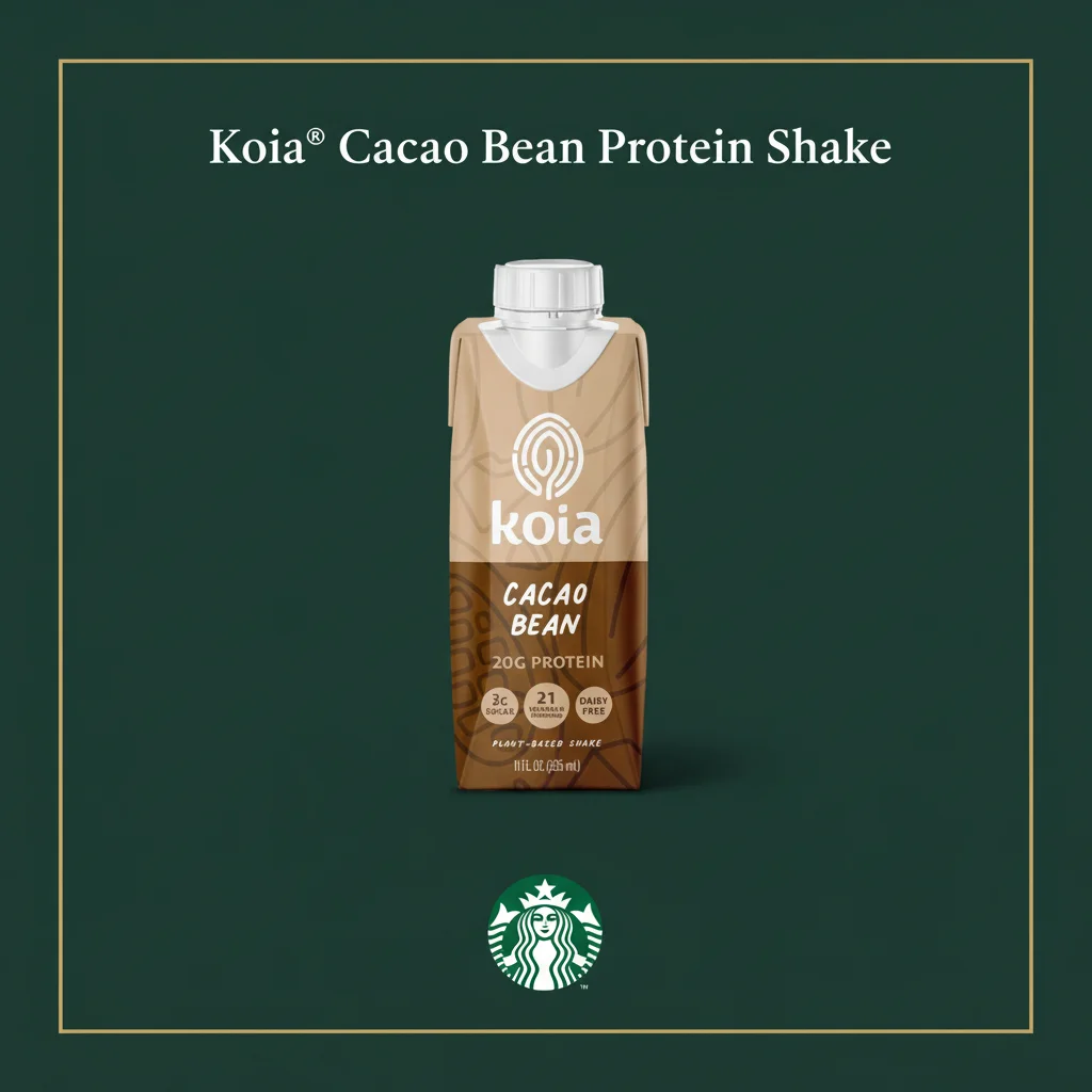 Starbucks Beverages Menu with Prices 2026 5 Koia® Cacao Bean Protein Shake
