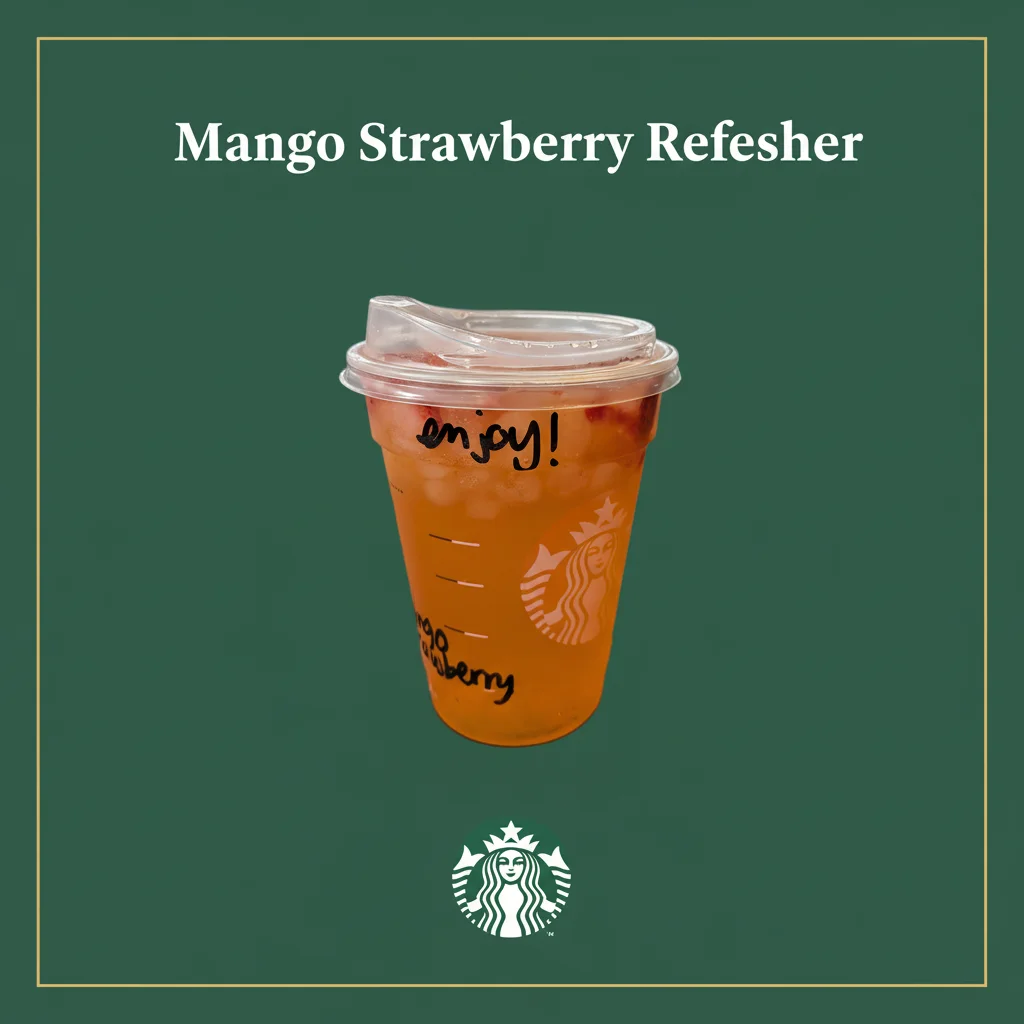 Starbucks Spring Menu 2026 (Full Drinks List + Prices & Calories) 3 Mango Strawberry Refresher