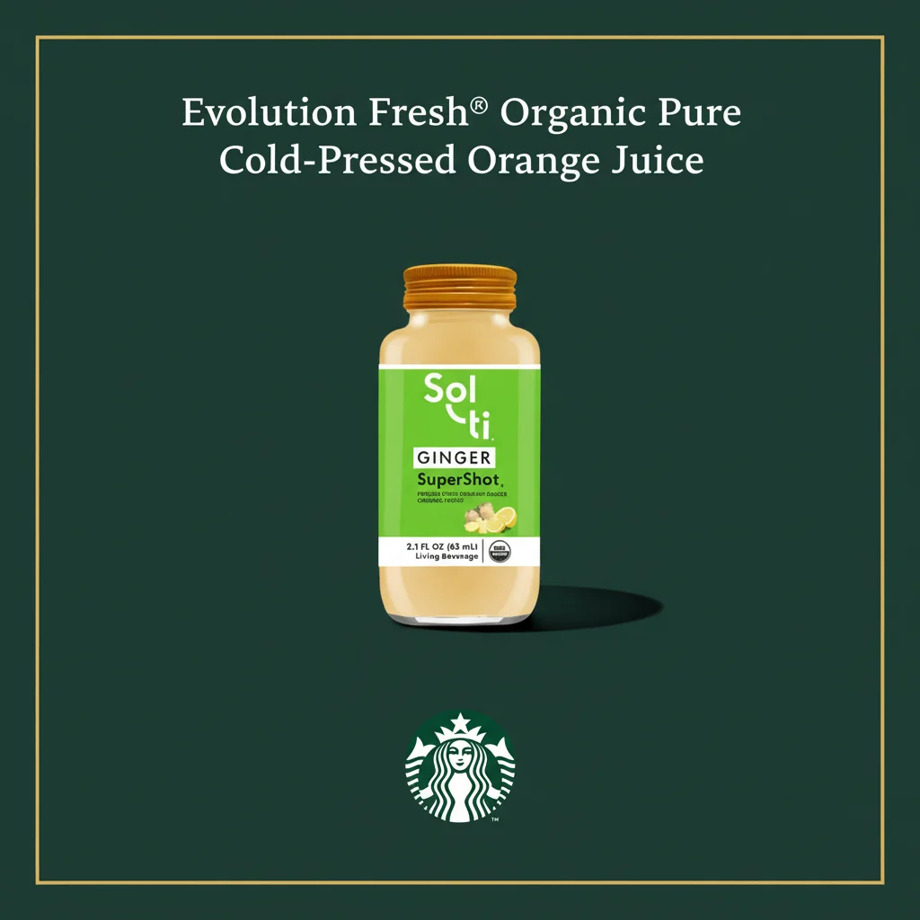 Starbucks Beverages Menu with Prices 2026 13 Sol-ti GINGER SuperShot® (Organic Ginger Cayenne)