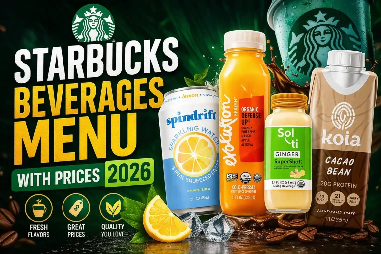 Starbucks Beverages Menu with Prices 2026