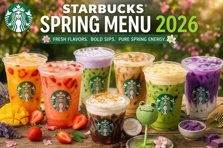 Starbucks Spring Menu 2026 (Full Drinks List + Prices & Calories) 14 Starbucks Spring Menu 2026