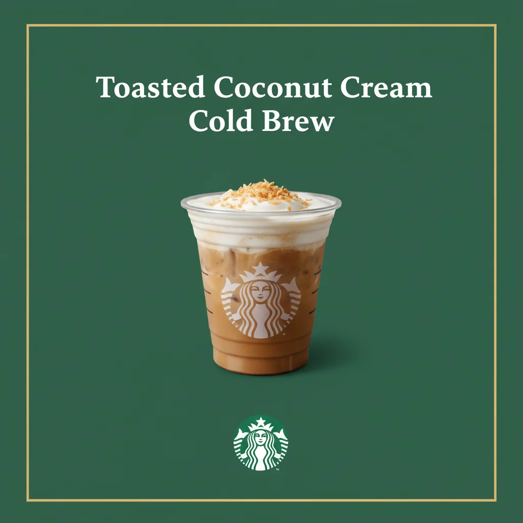 Starbucks Spring Menu 2026 (Full Drinks List + Prices & Calories) 7 Toasted Coconut Cream Cold Brew