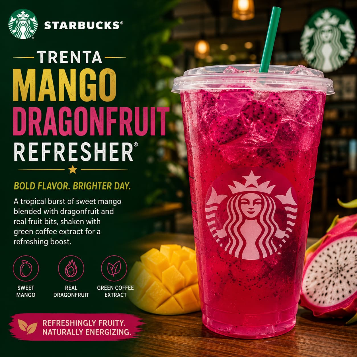 Trenta Mango Dragonfruit Refresher