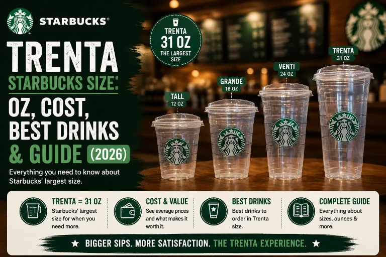 Trenta Starbucks Size: Everything You Need to Know About the Biggest Cup 13 Trenta Starbucks Size: Oz, Cost, Best Drinks & Guide (2026)